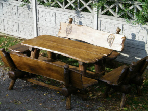 DREWMAR dubový nábytku stoly stoličky lavičky húpačky Poľsko